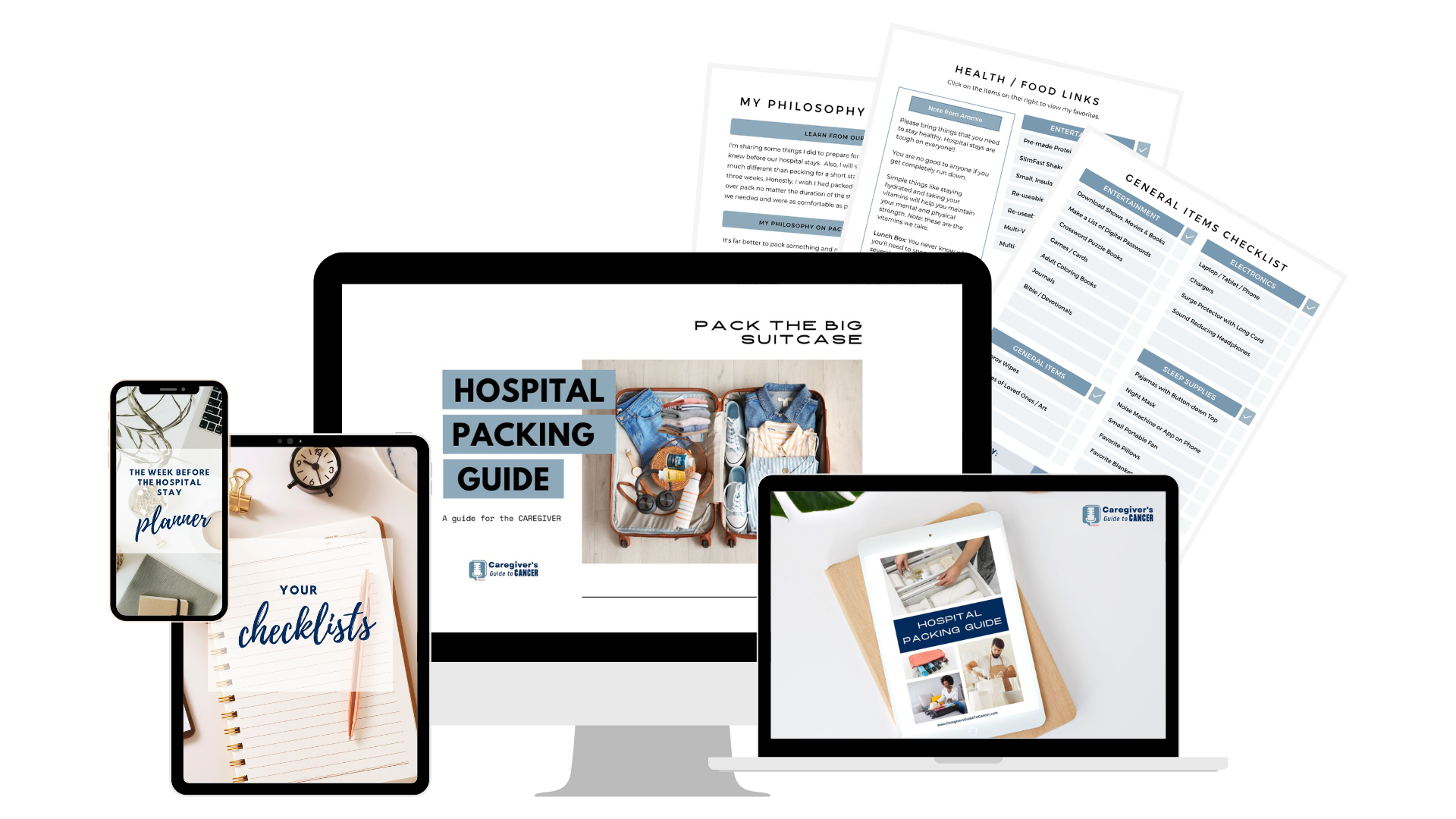 Caregiver's Guide to Cancer - Hospital Packing Guide - Checklist - Planner